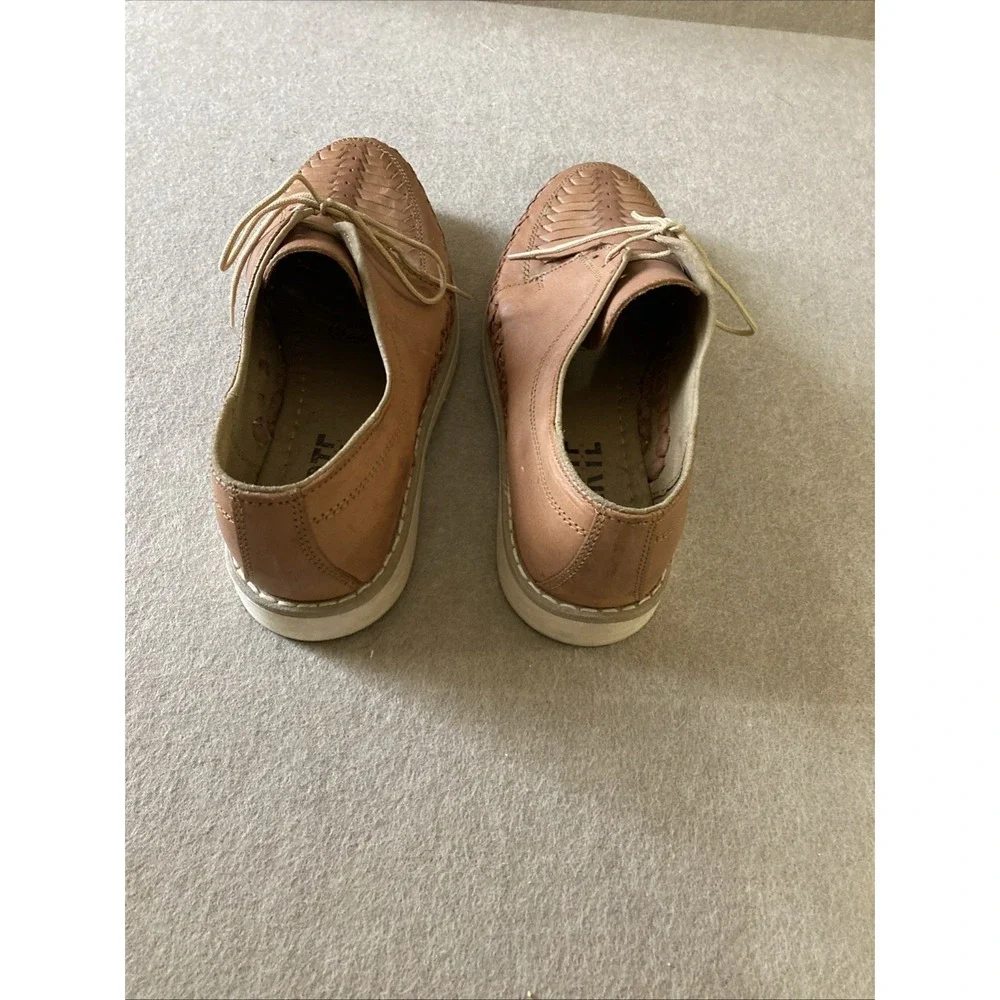 D'arte Artisanal Huarache‎ Hand Made Leather Shoe Sz 9 Lace Up Sandal Lofer